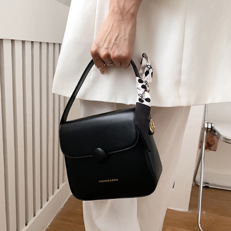 Túi IELGY đeo chéo hình vuông cỡ nhỏ có khăn lụa chất lượng cao thời trang cho nữ