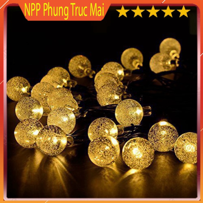 Đèn led bi bọt nước đèn nhấp nháy trang trí giáng sinh, tết - Dây đèn led loại 9M ánh sáng vàng và đổi màu
