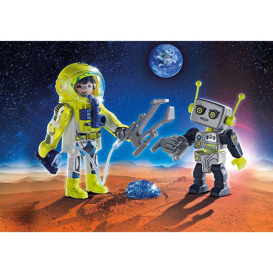 Đồ chơi mô hình Playmobil Phi hành gia và Robot Duo Pack