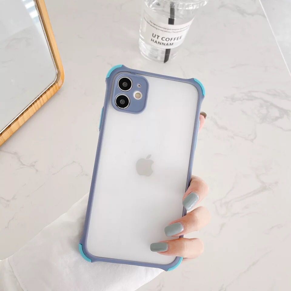 Ốp Nhám Chống Sốc Chống Bám Vân Tay Có Viền Bảo Vệ Camera Iphone 6/6plus/ 7plus/ 8plus/ X/ Xs max/ 11/ 11pro max link 2