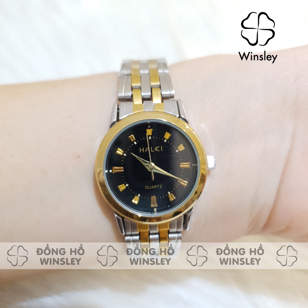 Đồng hồ đôi nam nữ Halei chính hãng dây kim loại chống nước tuyệt đối Tony Watch 68