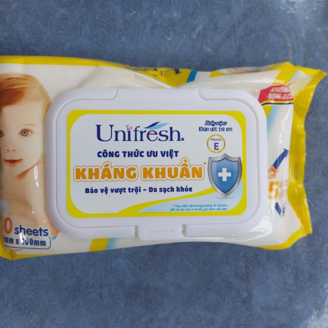 Combo 10 gói khăn ướt Unifresh Vitamin E 80 tờ