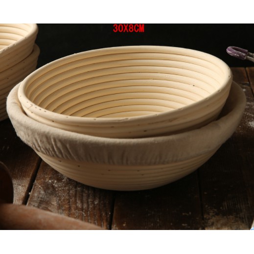 Rổ mây ủ bánh mì kèm vải lót . Rổ Oval và rổ Tròn(Cam kết mây 100% không han dỉ đinh bấm ghép mây)