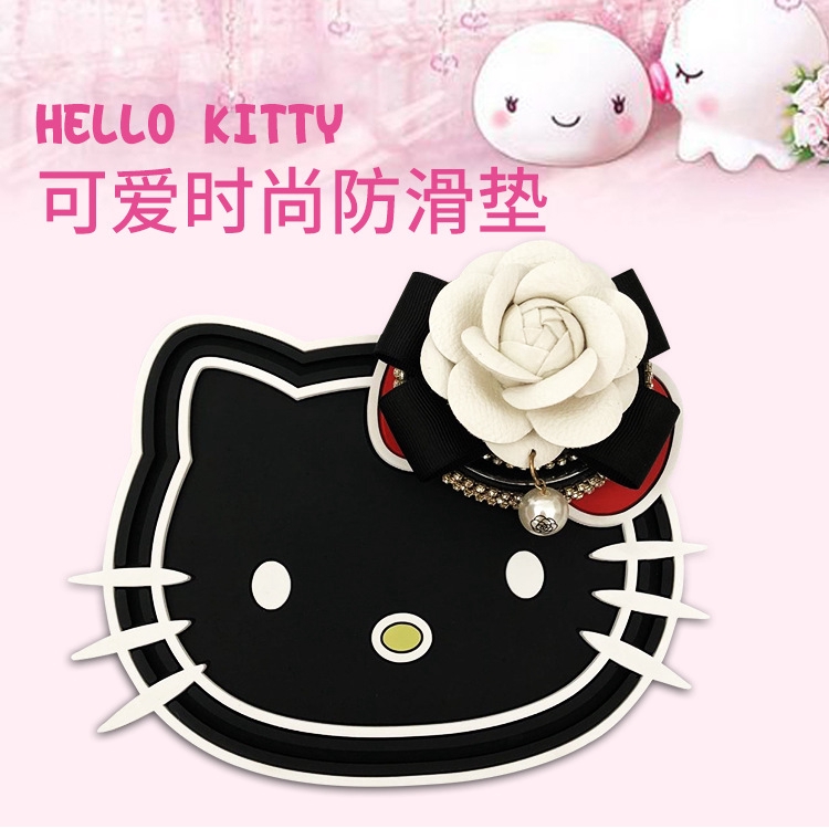 Giá Đỡ Điện Thoại / Chìa Khóa / GPS Chống Trượt Hình Hello Kitty Cho Xe Hơi
