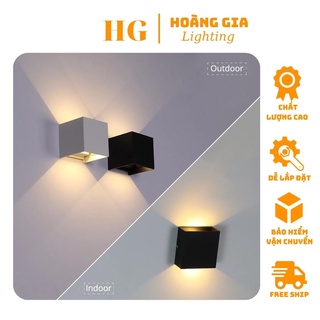 Đèn Treo Tường Lighting, Đèn Tường 4 chiều, Đèn Ngủ Gắn Tường 12w chống nước, ánh sáng vàng