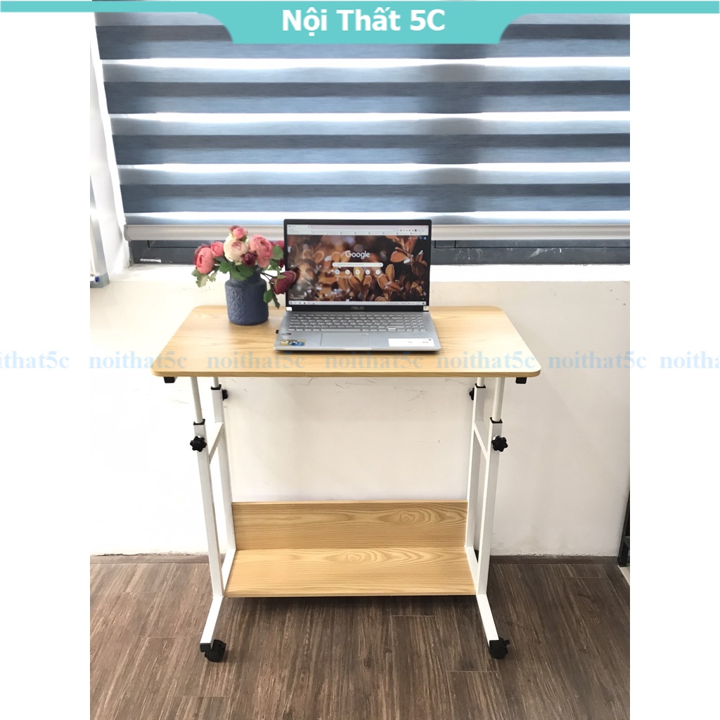Bàn làm việc, học thông minh lắp ghép dài 1m chân sắt sơn tĩnh điện E-Table Nội Thất 5C