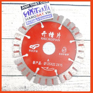 Lưỡi cắt rãnh tường 125mm, lỗ 20-22mm, dung cho máy cắt rãnh tường