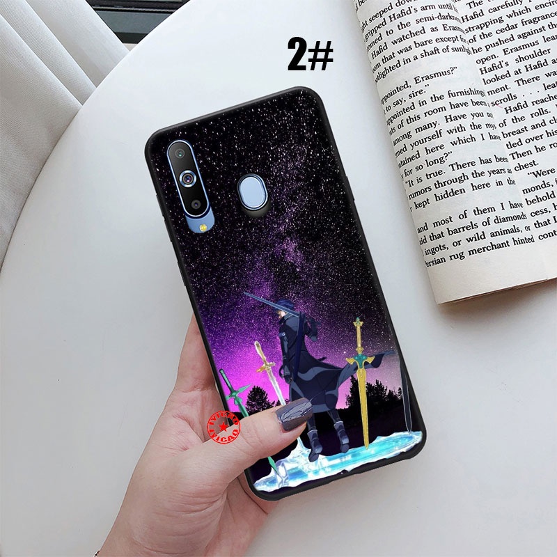 Ốp điện thoại hình Sword Art Online Kirito cho SAMSUNG GALAXY M02 A02 A03S A6 A7 A8 A9 A10 A10S UOL89