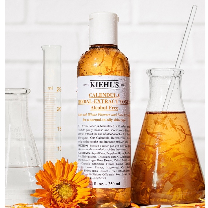 Kiehl's Calendula Herbal Extract-Toner - Nước Cân Bằng Da, Chiết Xuất Từ Hoa Cúc 250ml