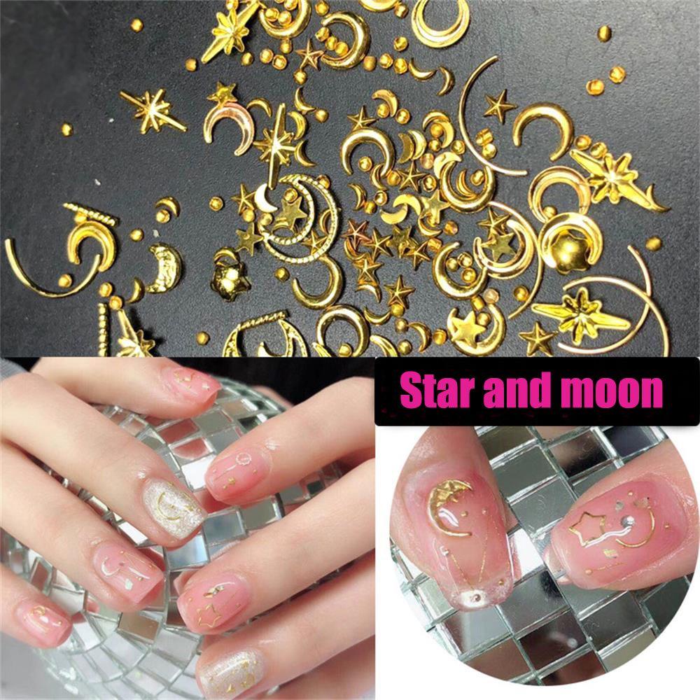 Kim Sa Hình Ngôi Sao 3D Đính Móng Nghệ Thuật