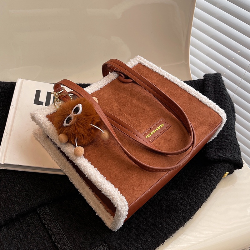 Túi Xách Da Lộn Dáng Vuông Nhỏ Thời Trang Cao Cấp Cho Nữ