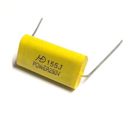 Tụ Cản Loa Treble - 1,5uF 250V - Vàng Dẹp - Tụ Cho Loa treble - Tụ Lọc Treble