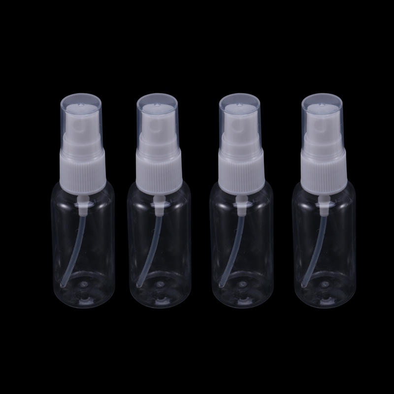20 CÁI 30 Ml '1Oz) Chai xịt sương mù bằng nhựa trong suốt . Chai du lịch trong suốt . Chai xịt xịt có thể nạp lại có thể mang lại cho du lịch. Làm sạch, Tinh dầu