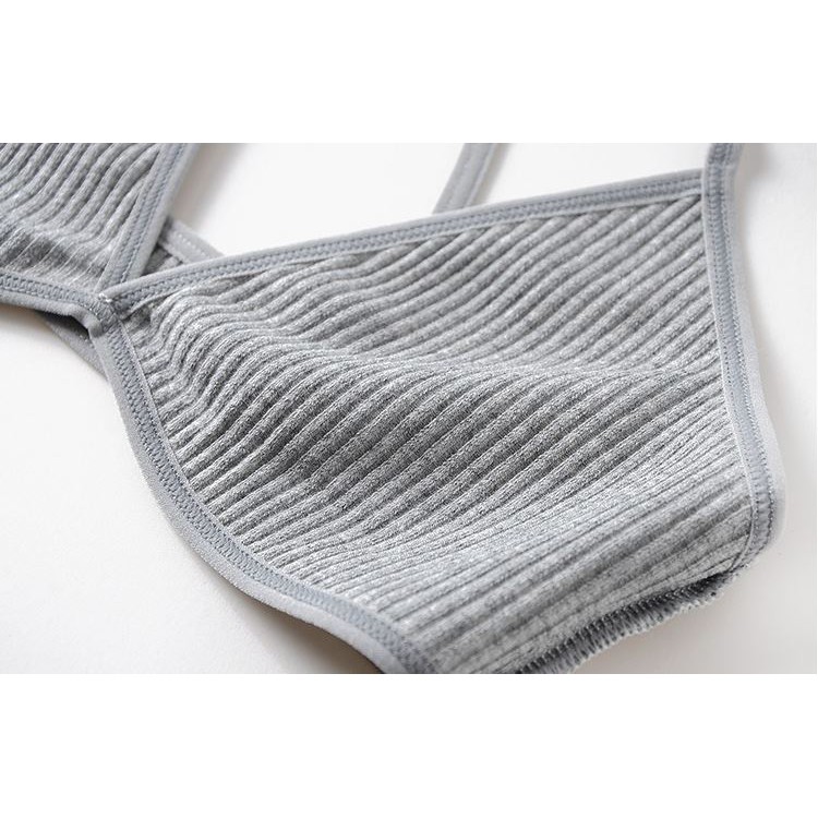 Áo Bralette Cotton Siêu Mỏng Dây Chéo Không Móc, Áo Lót Không Gọng Không Đệm Mềm Mịn Tự Nhiên Cá Tính B246 | BigBuy360 - bigbuy360.vn