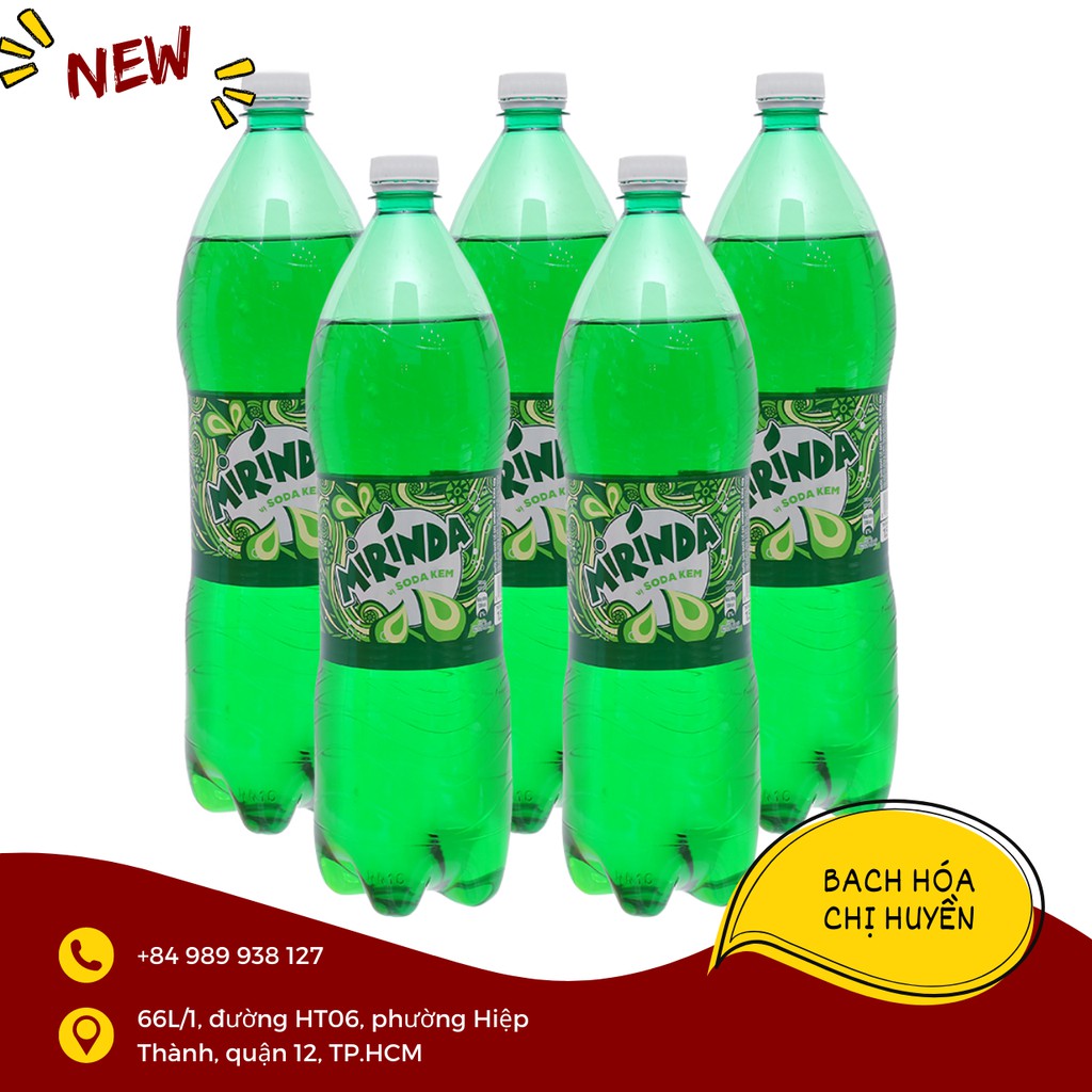 Nước ngọt Mirinda vị soda kem 1.5 lít