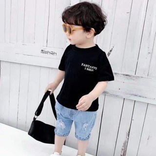 BỘ KHỦNG LONG QUẦN JEAN Rách CHO BÉ TRAI
