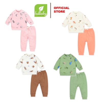 LULLABY - NH709P - Bộ dài tay raglan French Terry/Nỉ da cá