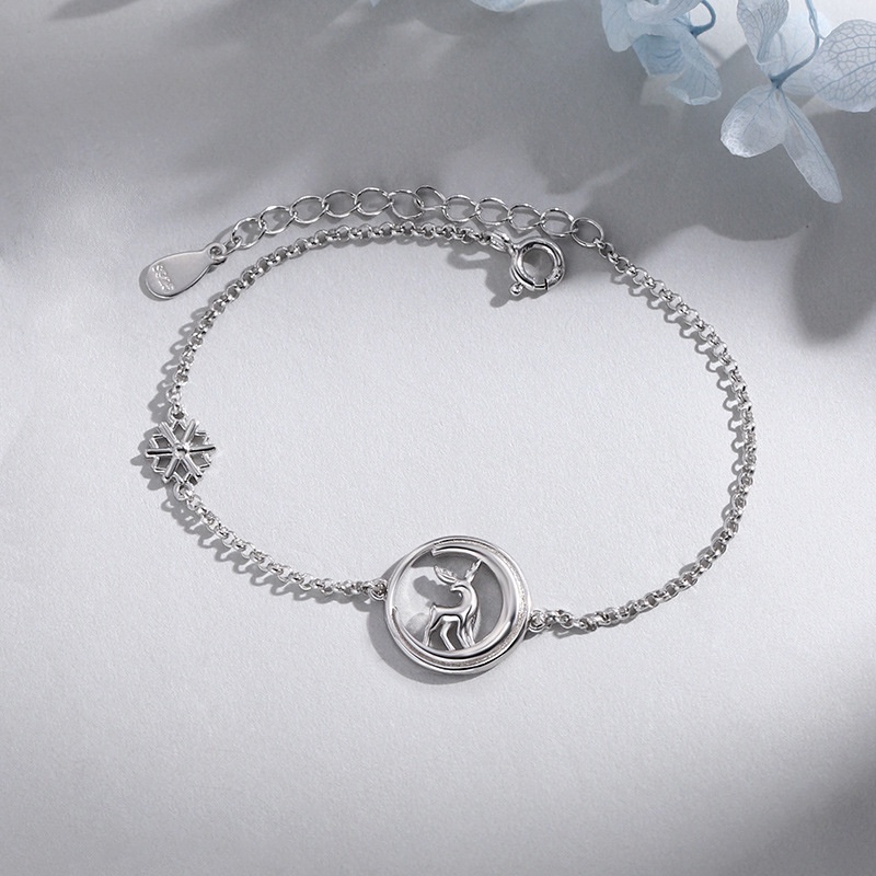 Vòng Tay Hình Sừng Hươu Rỗng Đơn Giản Cho Cặp Đôi