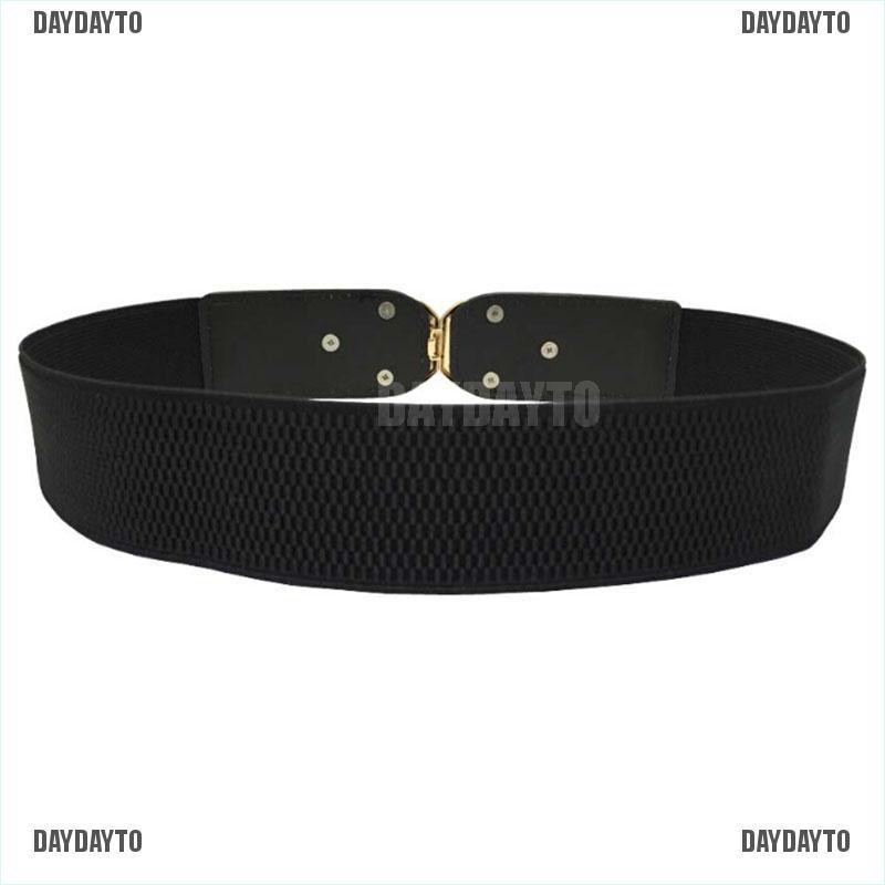 Thắt Lưng Da PU Bản Rộng Dày Co Giãn Thời Trang Cho Nữ