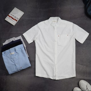 [Mã FAMALLT5 giảm 15% đơn 150K] Áo Sơ Mi Đũi Nam Ngắn Tay Cao Cấp (Hàng VNXK) - Rough