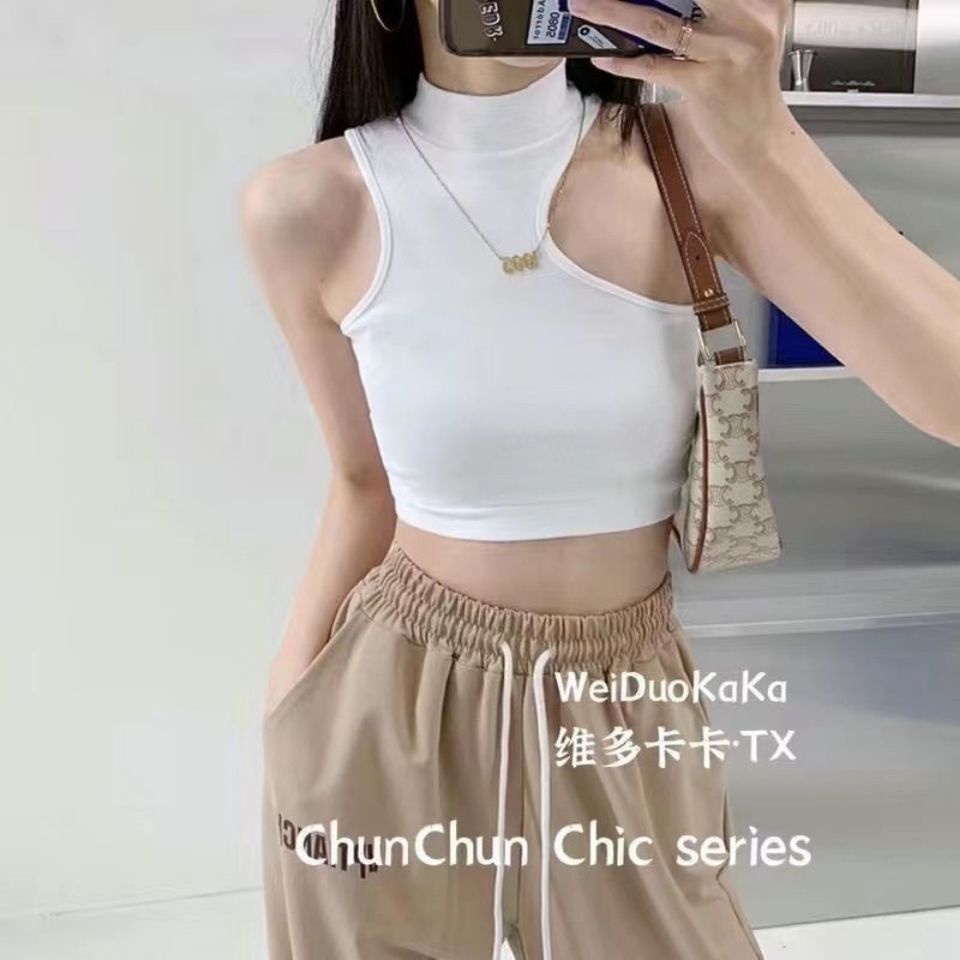 Áo Hai Dây Có Đệm Ngực Thiết Kế Độc Đáo Thời Trang Mùa Hè Quyến Rũ Cho Nữ