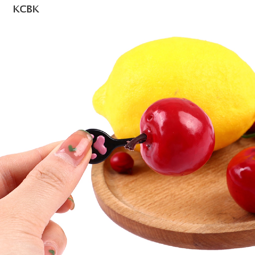 Bộ 8 Nĩa Ăn Trái Cây Hình Bàn Chân Mèo Hoạt Hình Đáng Yêu
