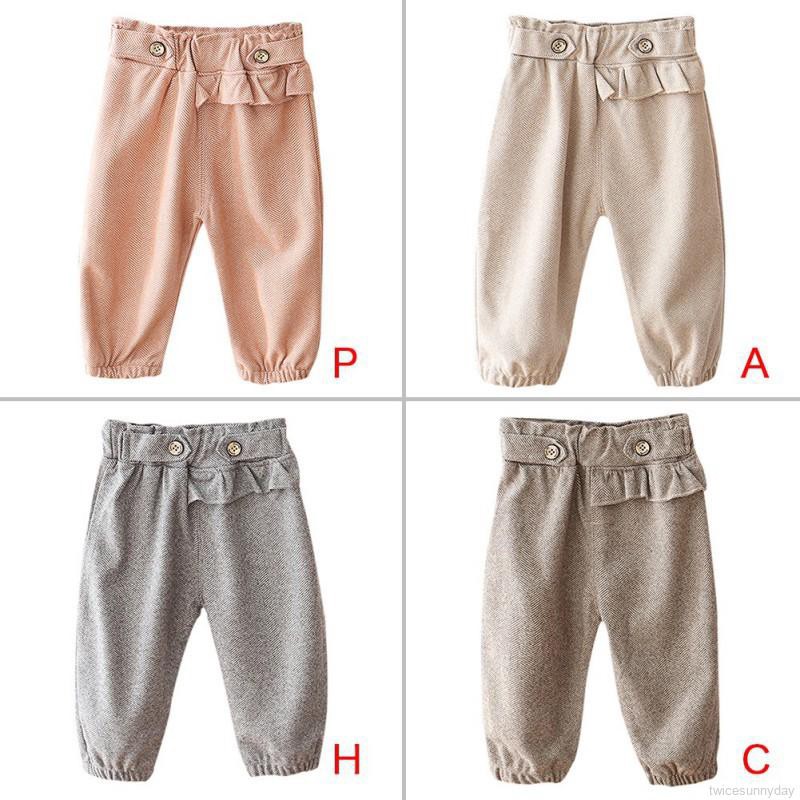 ☀ sunny ღ Baby Girls Cotton Elastic Waist Cartoon Design Bottom Leggings