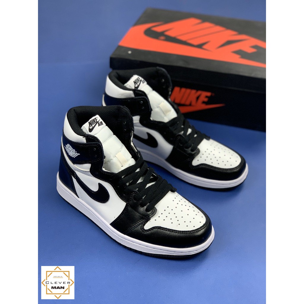 (FREESHIP+QUÀ) Giày thể thao AIR JORDAN 1 Retro High Black White Đen trắng cao cổ | BigBuy360 - bigbuy360.vn
