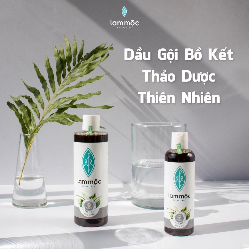 Dầu gội thảo dược (Lam Mộc) | tóc khô, thường, nhờn, nhuộm, nam