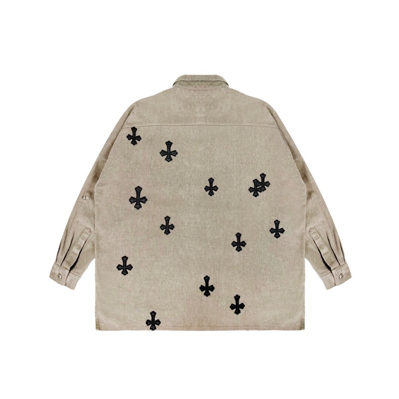 Áo khoác unisex logo Chrome Hearts chất liệu cao cấp kiểu dáng phong cách trẻ trung
