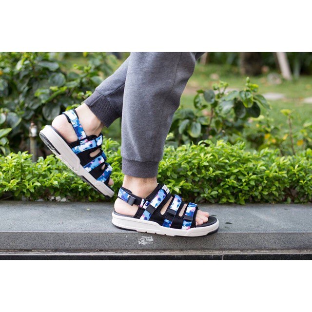 Giày Sandal Vento 3 Quai Ngang SD1001 Blue Camo