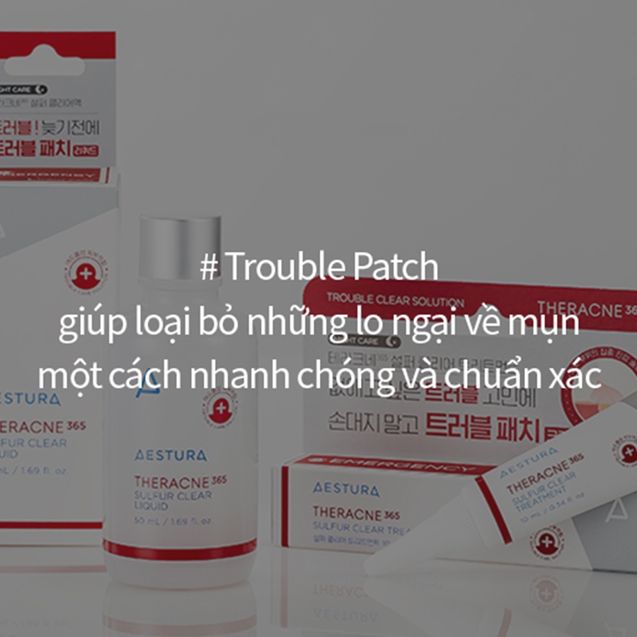 Kem Hỗ Trợ Chăm Sóc Da Ban Đêm Lành Tính Aestura Theracne365 Su.lfur Clear Treatment 10ml GomiMall