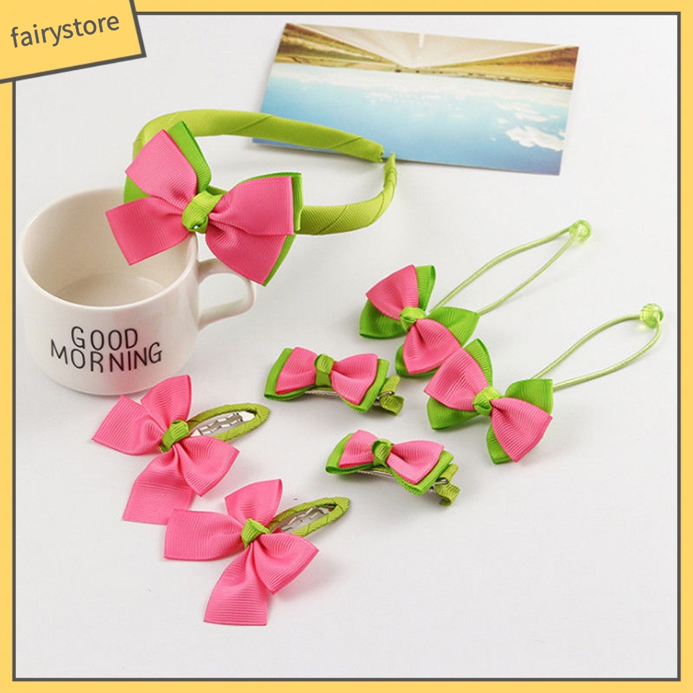 Kẹp Tóc Nơ Chấm Bi Dễ Thương Cho Bé Gái