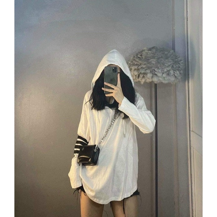 đơn 99K] Áo hoodie mũ viền tay Thom’s