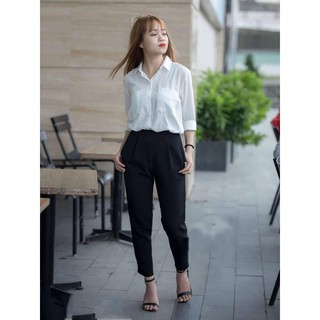 Quần Tây Baggy Nữ Hàng Công Sở Dáng Đẹp