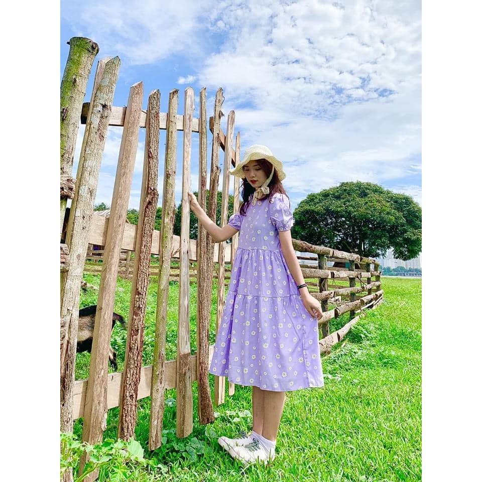 [Mã WA1599 giảm 15% đơn 99k] [ẢNH THẬT SHOP CHỤP] Váy Babydoll hoa cúc dáng dài kèm chun xinh xắn | BigBuy360 - bigbuy360.vn