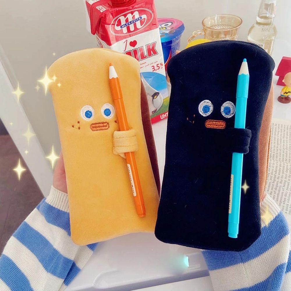 Túi Đựng Bút Hình Bánh Mì Nướng Dễ Thương Sáng Tạo Ốp