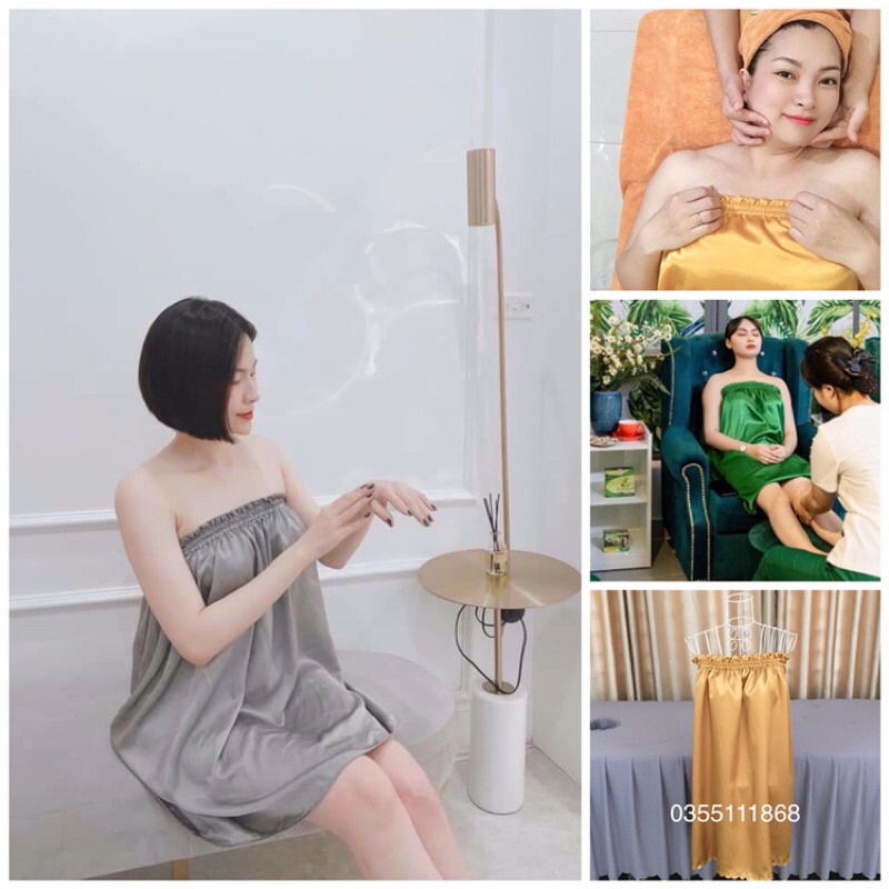 Váy quây phi lụa Spa HÀNG LOẠI 1 chất lụa đẹp, mềm mịn, thoáng mát