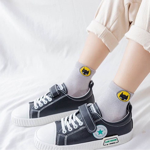 Set 5 Đôi Tất Cotton In Logo Marvel Siêu Anh Hùng Thoải Mái Chất Lượng Cao Thời Trang Mùa Hè Cho Bé Trai Và Gái