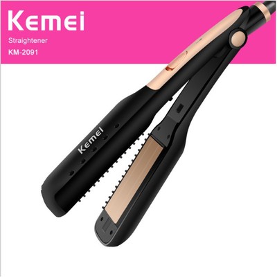 Máy Duỗi Tóc Thẳng, Duỗi Cúp Đa Năng Kemei Km 2091