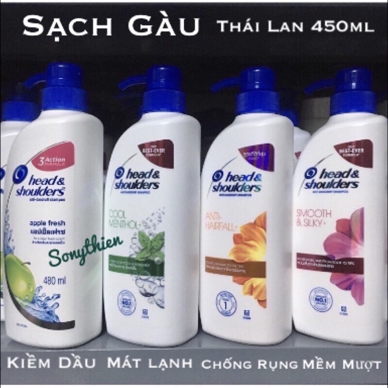 ☘DẦU GỘI HEAD & SHOULDER 450mLThái lan