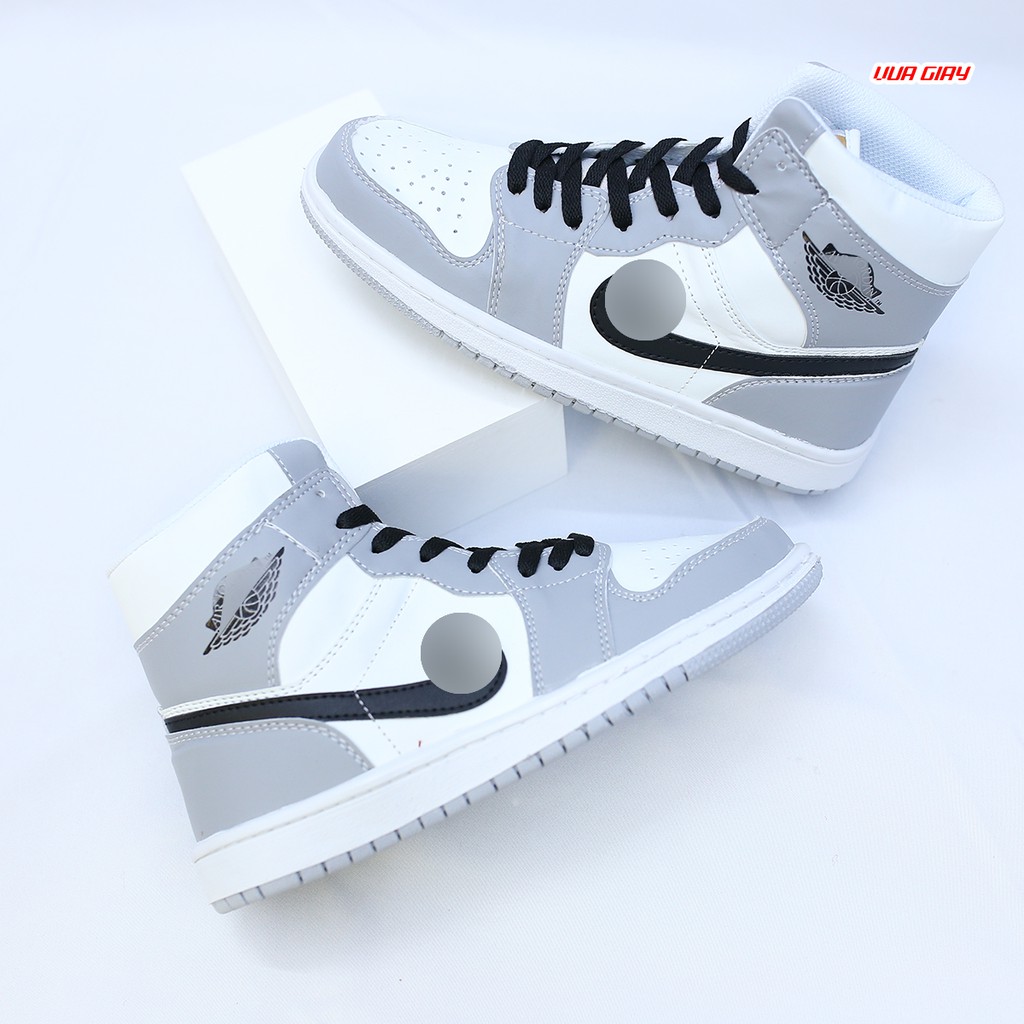 [Mã FAGREEN245 giảm tới 30K đơn 99K] Giày Thể Thao Jodan 1 Màu Xám Cổ Cao,Thấp Nam Nữ | BigBuy360 - bigbuy360.vn