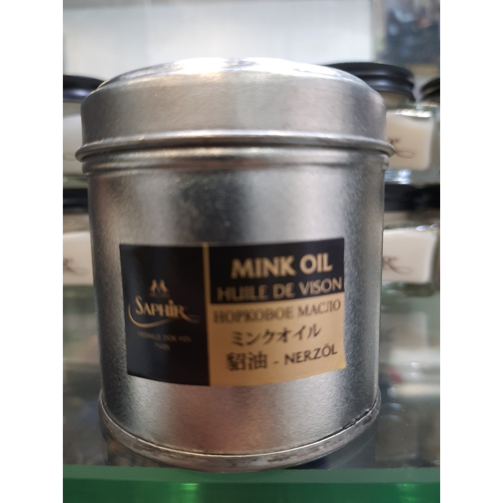 MINK OIL kem dưỡng đồ da dầu chồn tinh luyện Saphir MDO lọ 100ml
