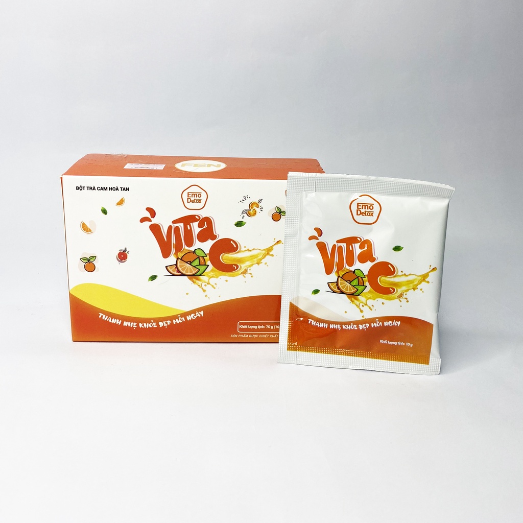 Emoslim giảm cân vị Cam Chính Hãng Detox từ 3 đến 5kg, trà hỗ trợ giảm cân cấp tốc trong 7 ngày