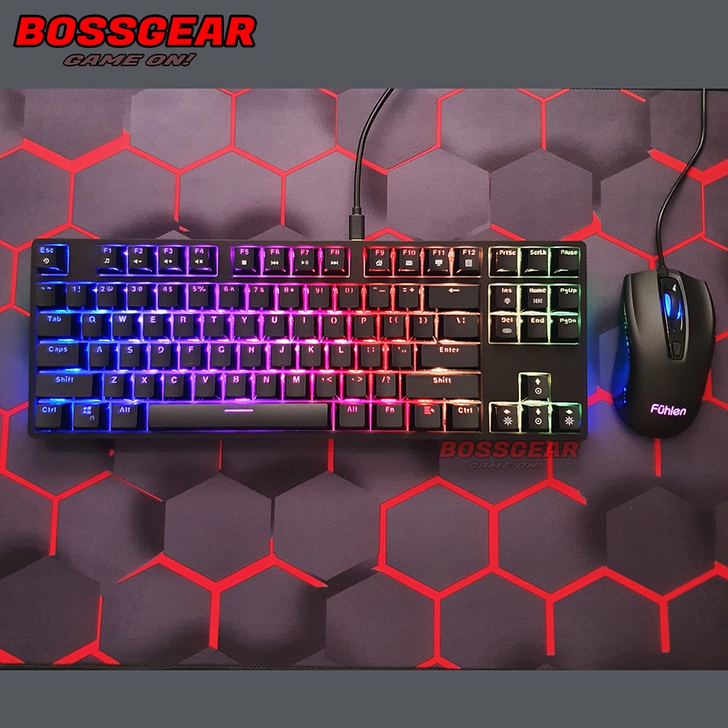 Combo Bàn Phím Cơ Fuhlen D87S RGB và Chuột Fuhlen X102S