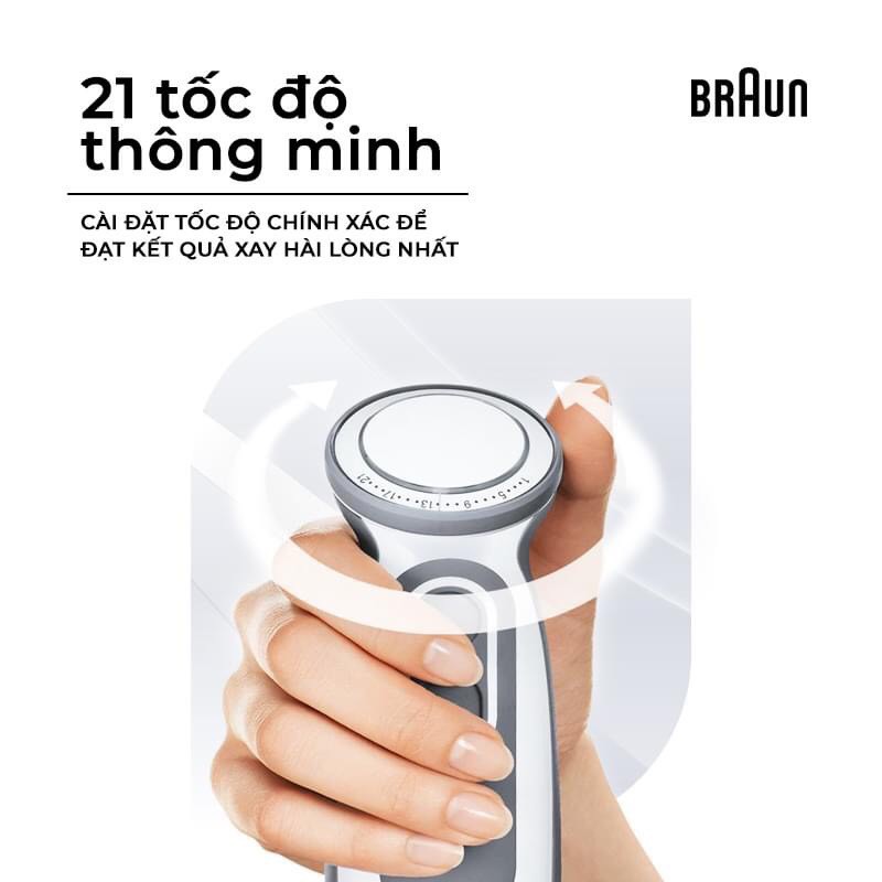 [Mã 154FMCGSALE giảm 8% đơn 500K] Máy xay cầm tay braun mq5235 nhập khẩu chính hãng đức phân phối chính hãng Bonbon Mart