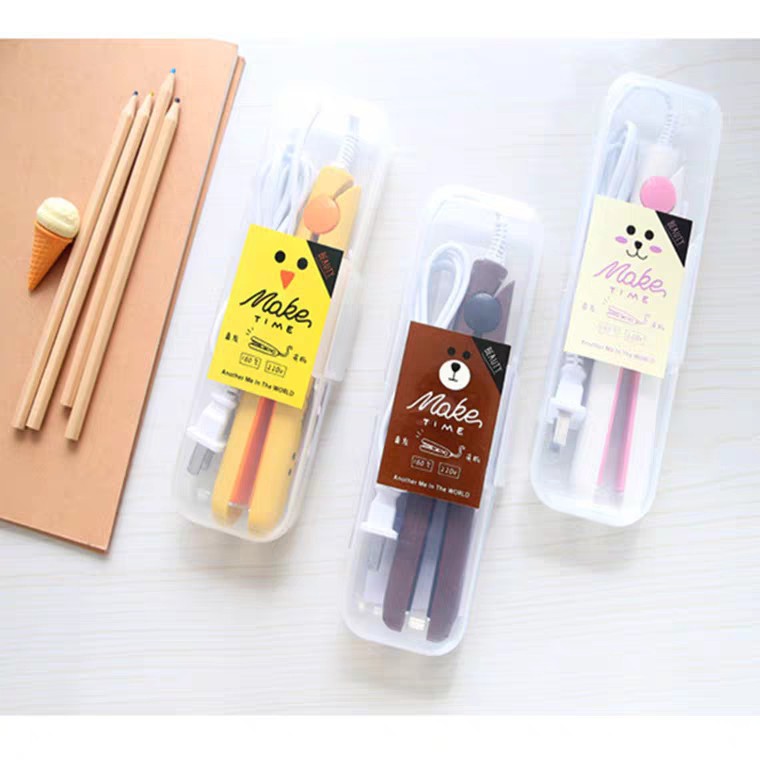 Kẹp uốn duỗi tóc mini nhiều hình xinh tiện dụng #4