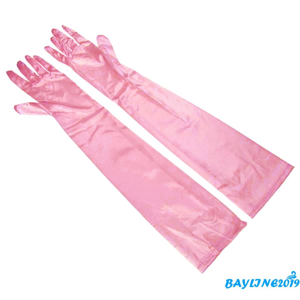 Găng Tay Dài Hở Ngón Màu Sắc Thời Trang Cho Nữ