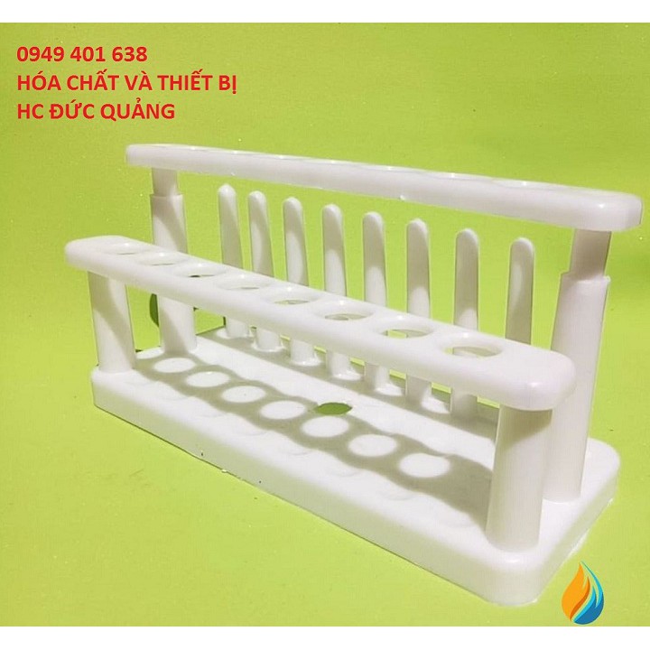 Giá Đỡ Ống Nghiệm 2 Tầng 16 Lỗ 8 Que Nhựa PP