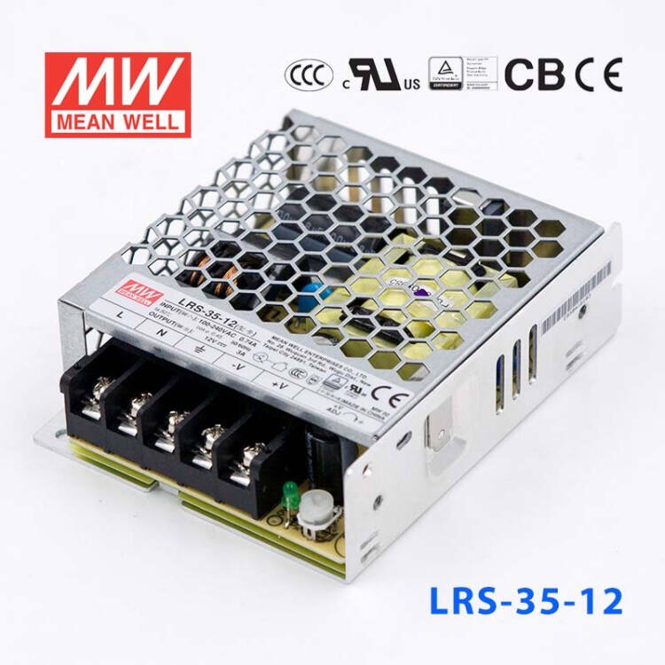 MeanWell Nguồn chất lượng cao 35W-12VDC LRS-35-12V 3A
